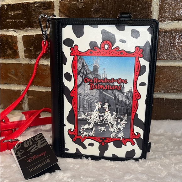 Loungefly Handbags - Loungefly NWT! Disney 101 Dalmatians Classic Book Convertible Crossbody/Backpack